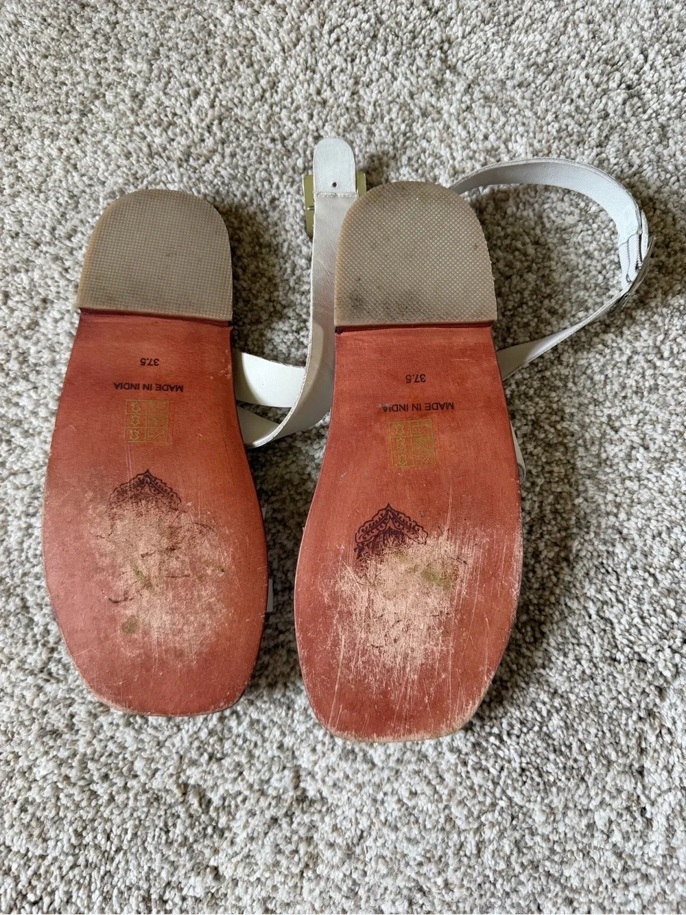 Free People white Romeo wrap sandals shoes sz 37.5-Sz 7